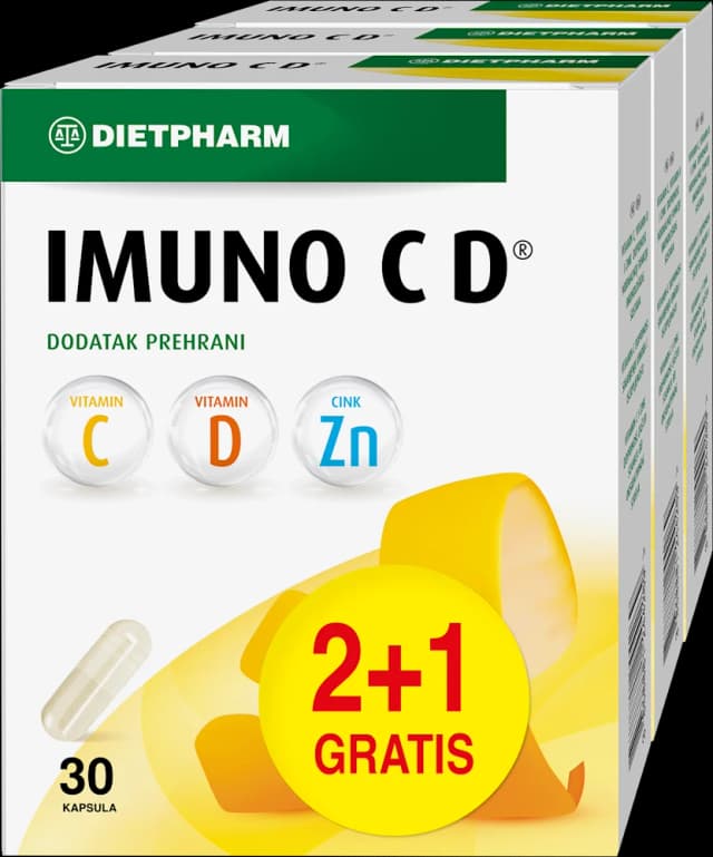 Dietpharm Imuno C D kapsule 2+1 gratis