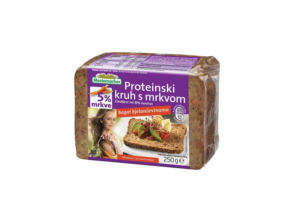 Kruh proteinski s mrkvom