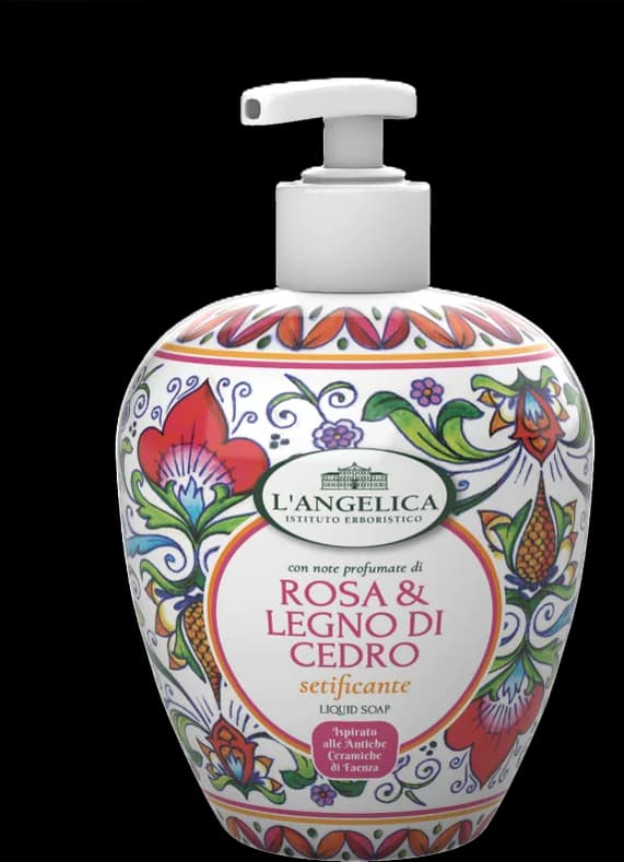 L’Angelica tek.sapun ruža i cedar 500 ml