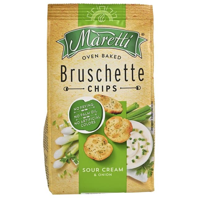 Bruschette luk i vrhnje