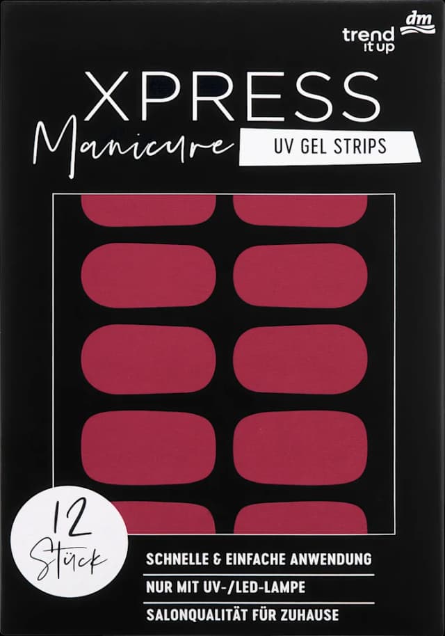 tIU folija/manik.UV gel t.crv. 12 kom.