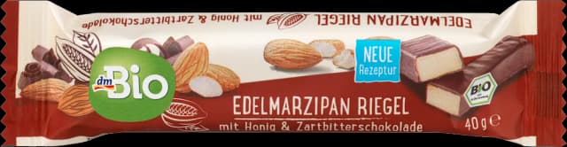 dmBio pločica tamna čok. i marcipan 40g