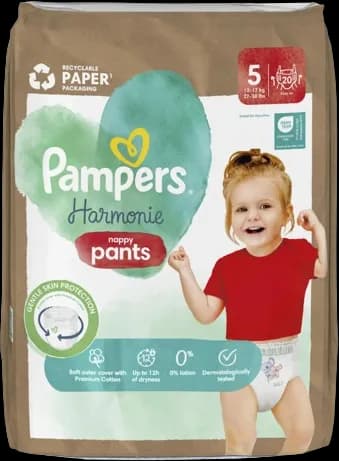Pampers Harmonie pel gać. vel. 5 20 kom