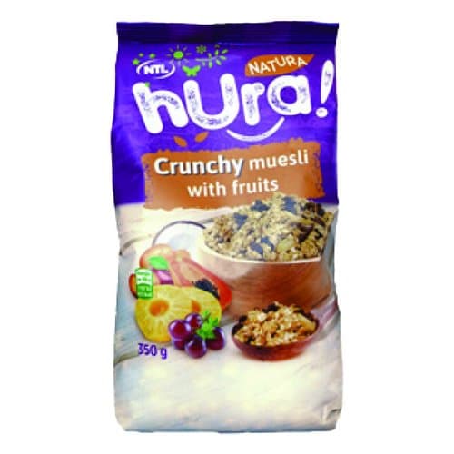 MUESLI HRSKAVI SA SUHIM VOĆEM 350gr HURA NATURA