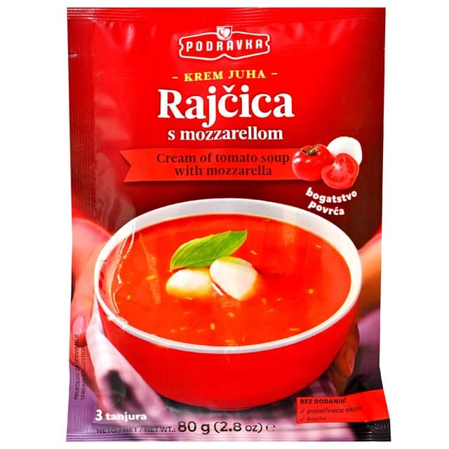 Juha krem rajčica s mozzarellom