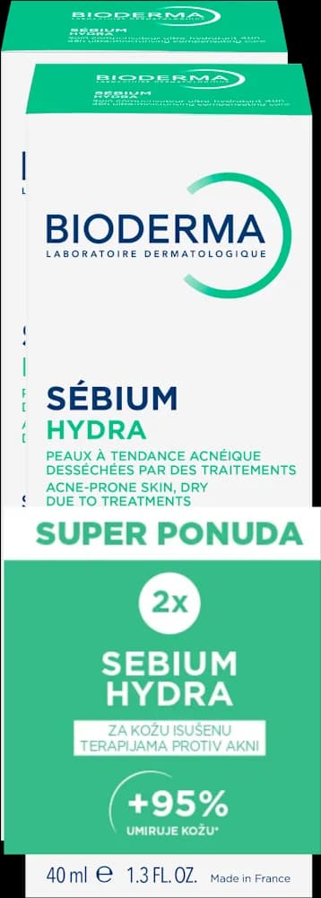 BIODERMA Seb.Hydra kr.40 ml+Hyd.kr.40 ml