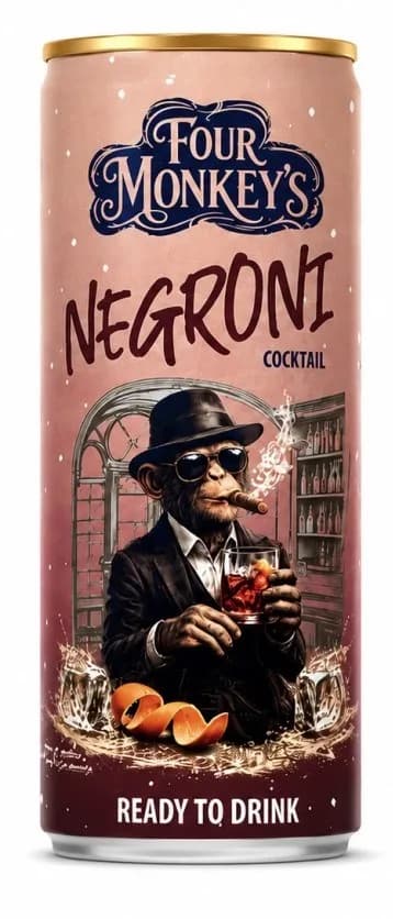 FOUR MONKEY.NEGRONI 0,25 L