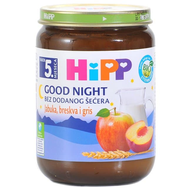 KAŠICA HIPP MK JABUKA/BRESKVA/GRIZ 190G