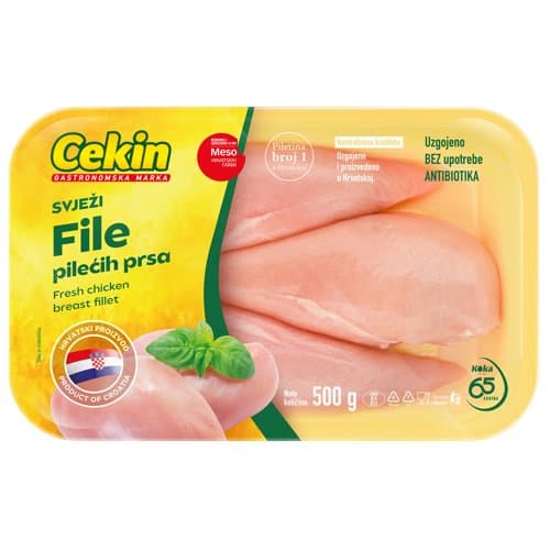 Svježa pileća prsa, bk sk, cca 500g