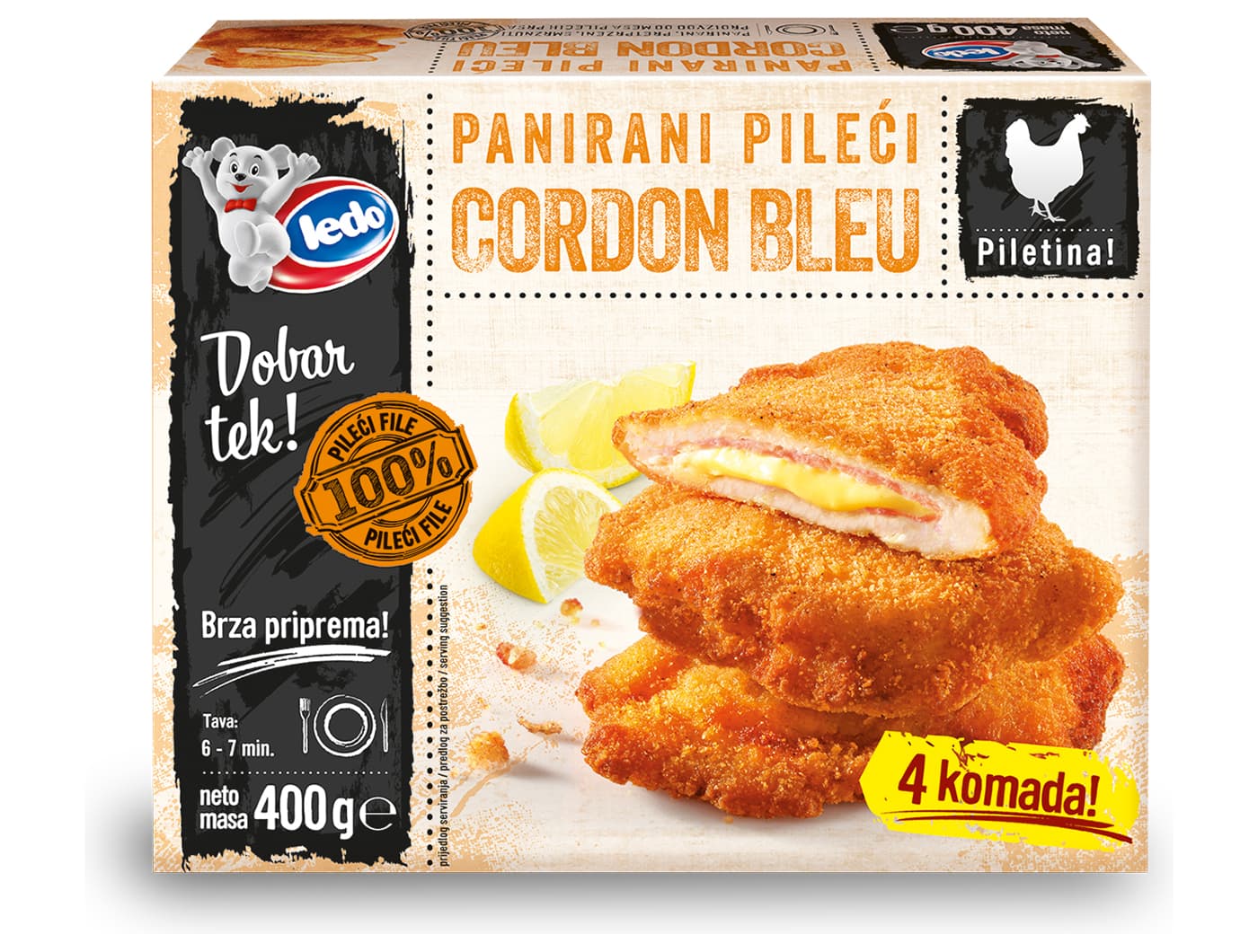 LEDO LEDO Cordon Bleu panirani pileći