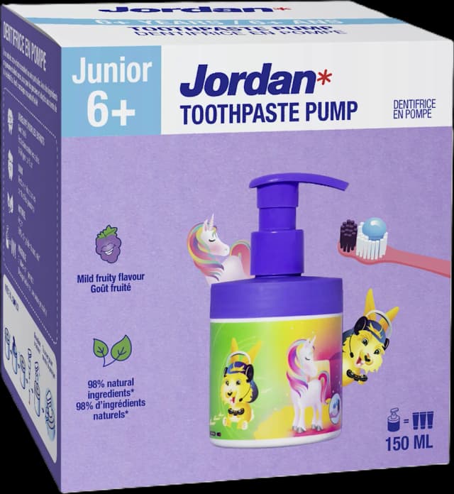 Jordan zub.pasta s pump.Junior 6+ 150 ml