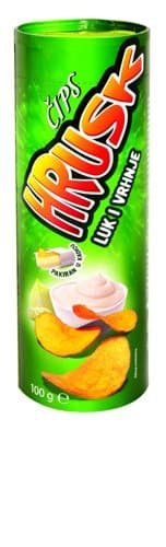 ČIPS LUK I VRHNJE TUBA 100g HRUSK