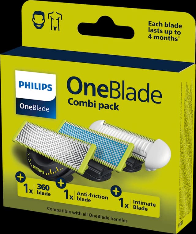 Philips OneBlade zam. ošt. 3 pack AF/Int