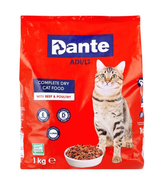 Dante Hrana mačj.suha goved.puret.1kg