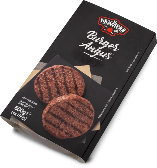 BURGER ANGUS 4 kom 600g