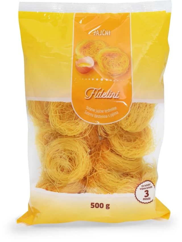 TJESTENINA S JAJIMA FIDELINI 500g