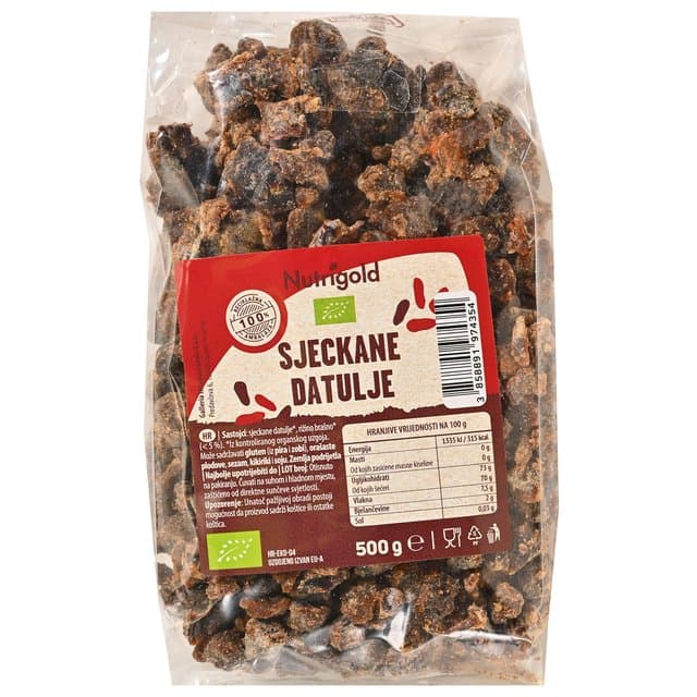 DATULJE SJECKANE BIO 500 g NUTRIGOLD