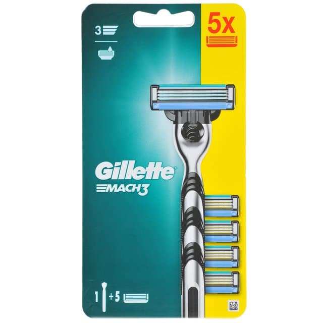 Gillette Mach3 drška + 5 patrona