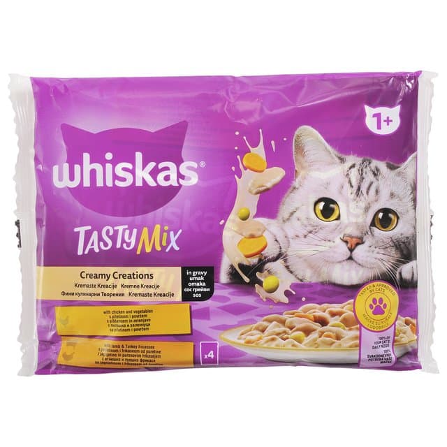 Whiskas Tasty Mix Kremasta Kreacija 4x85g