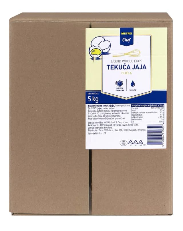 Tekuća cijela jaja 5 kg