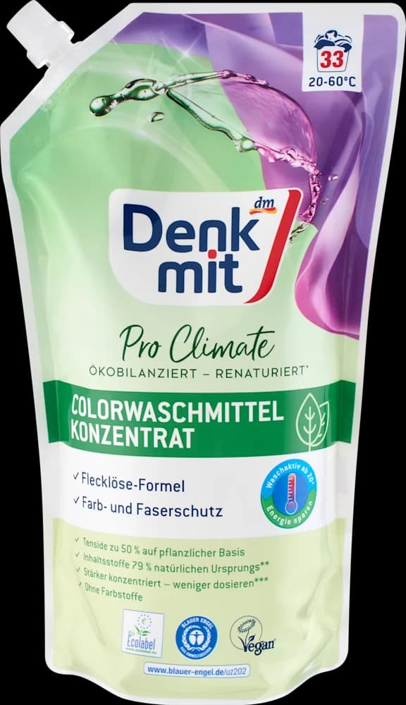 Denkmit ProClim.nat šareno rublje 1 l