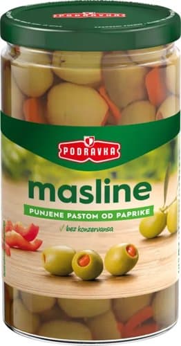MASLINE ZELENE PUNJENE PAPRIKOM 680 G OHO