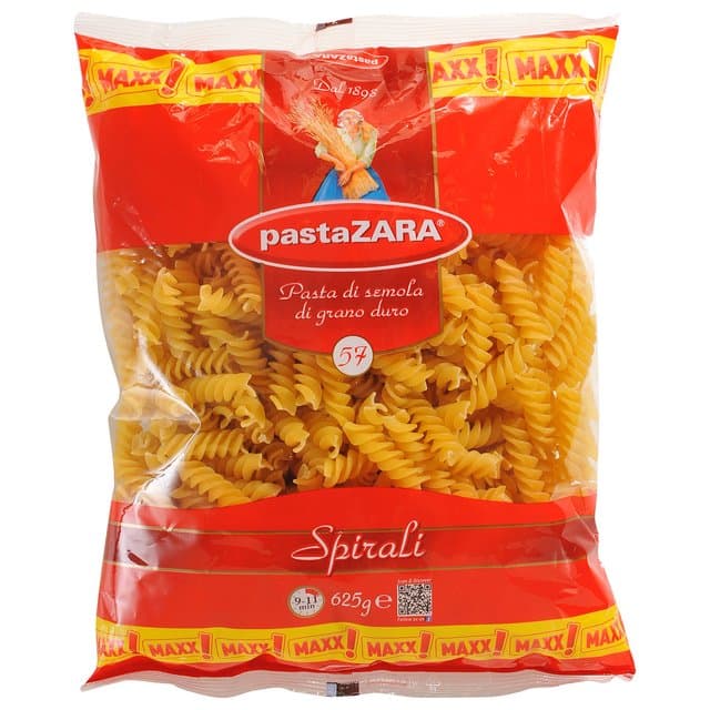 TIJESTO MAXX SPIRALI 57 625g PASTA ZARA