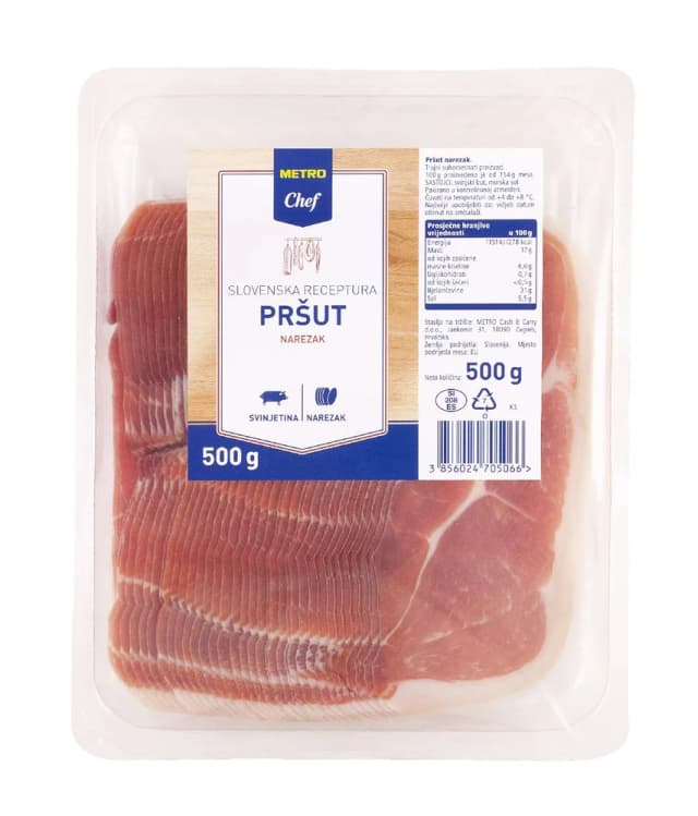 500G MC PRŠUT NAR SLOVEN.RECEP