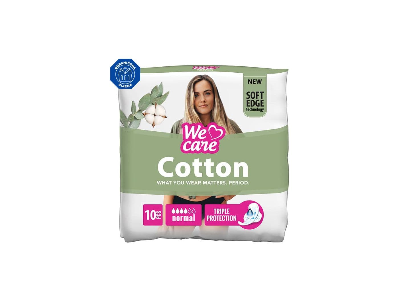 Violeta hig. ulošci Cotton normal 10kom.