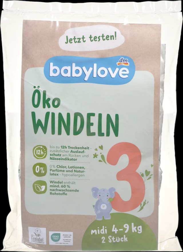 babylove EKO pelene vel. 3, 2 kom.