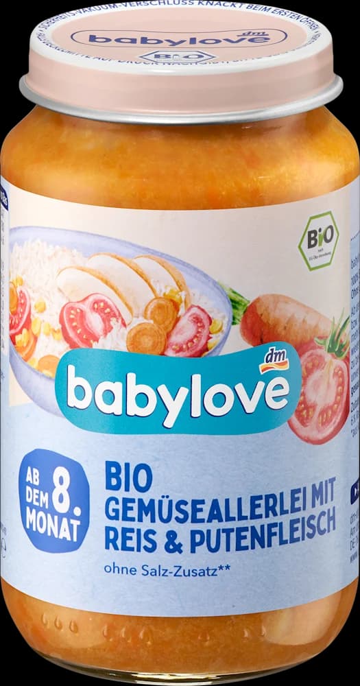 babylove EKO kaš. 8+ pov/riža/pur. 220 g