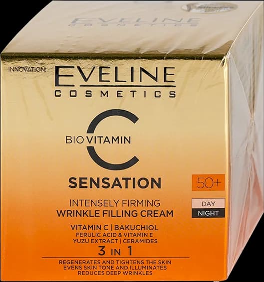 Eveline C Sensation 50+ Dnevna i Noćna Krema 3 u 1