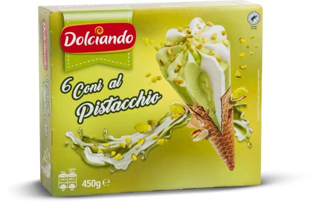 SLAD.KORNET PISTACIJA 6KOM 450g