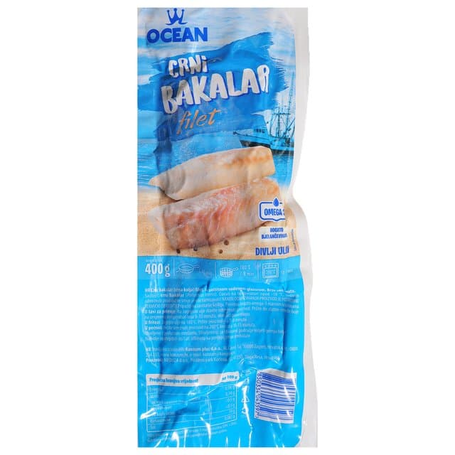 BAKALAR CRNI FILET 400g OCEAN