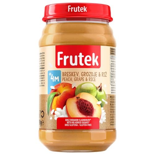 Frutek kašica breskva s rižom 190 g