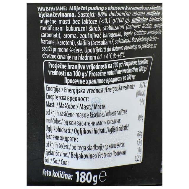Puding protein karamela, Vanilija, Čokolada, Kokos-badem