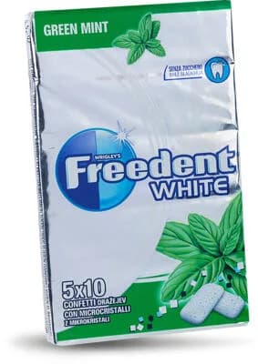 ŽVAKAĆE G.WHITE ZELENA MENTA 70g