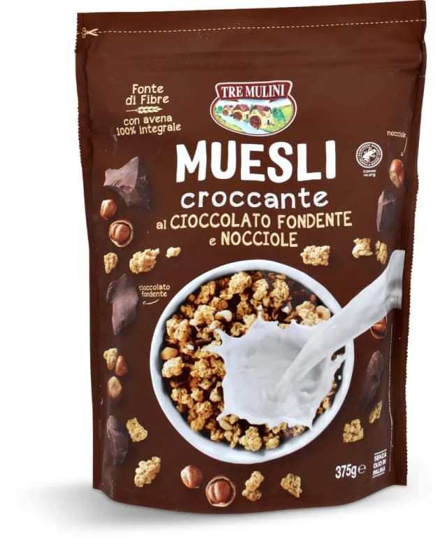 MUESLI TAMNA ČOKO. LJEŠNJACI 375g