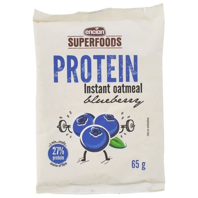 Proteinska zobena kaša borovnica