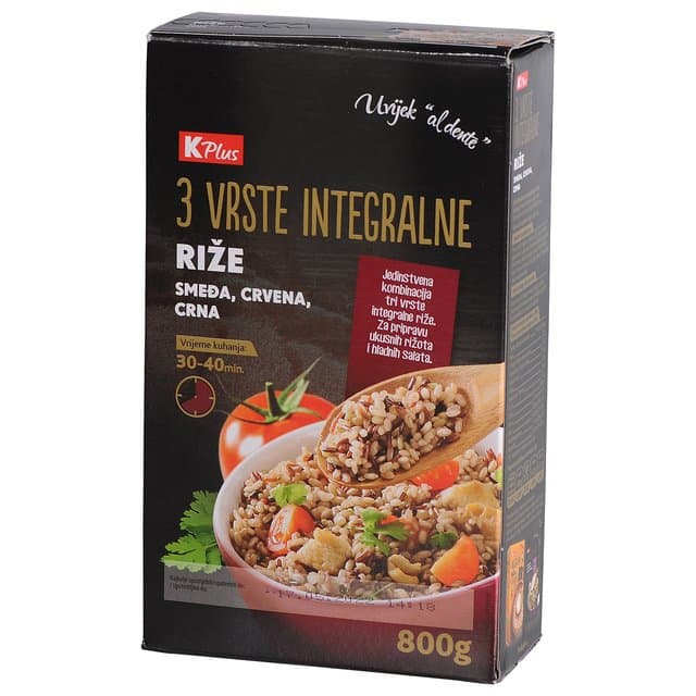 RIŽA 3 VRSTE RIŽE K PLUS 800G