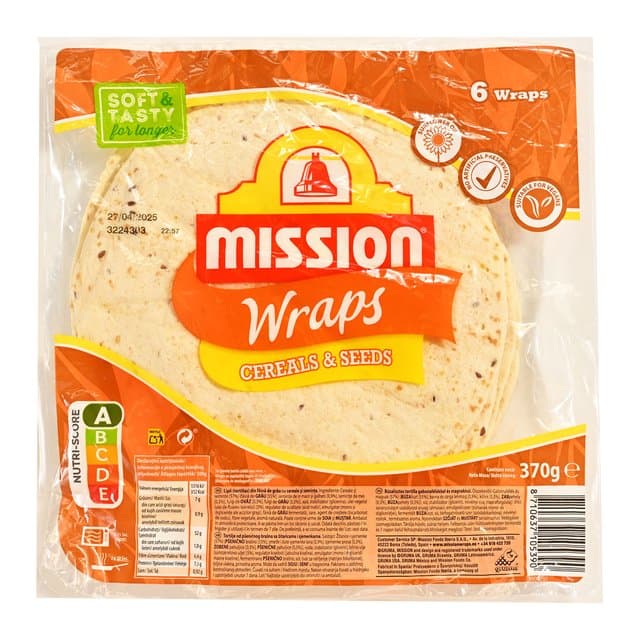 Tortilla Pšenična Mix Žitarica