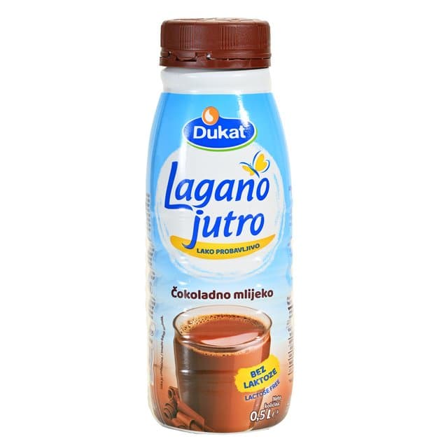 Lagano Jutro Čokoladno Mlijeko Bez Laktoze