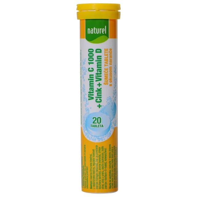 Šumeće tablete Vitamin C 1000 + Cink + Vitamin D