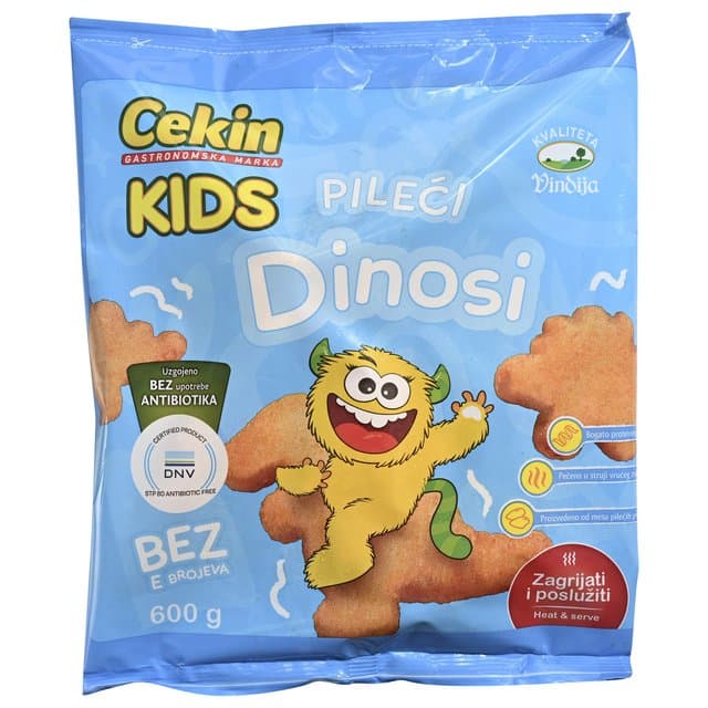 Cekin Pileći panirani Dinosi, školica