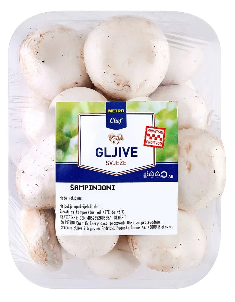 METRO CHEF ŠAMPINJONI SVEŽI