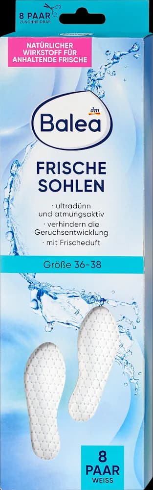 Balea osvjež. ulošci bijeli 36/38 8 pari