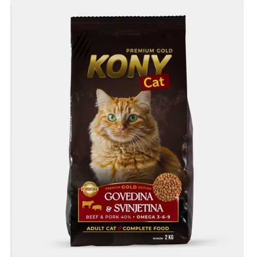 KONY CAT PREMIUM 2kg GOVEDINA I SVINJETI