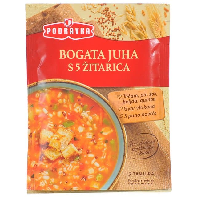 Juha bogata s 5 žitarica