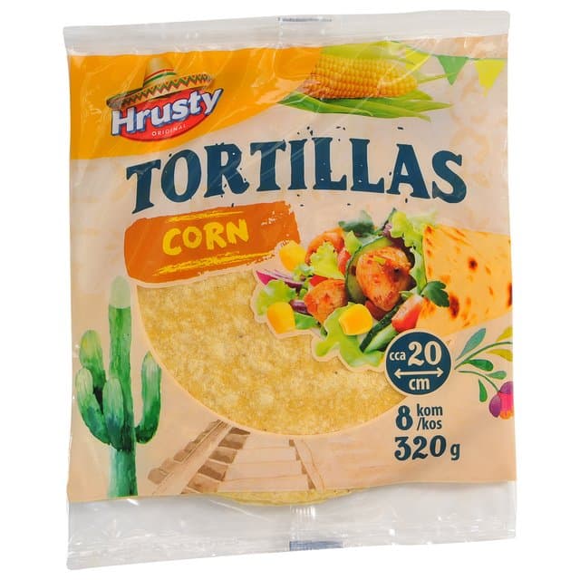 TORTILLA KUKUR 8X20cm 320g HRUSTY