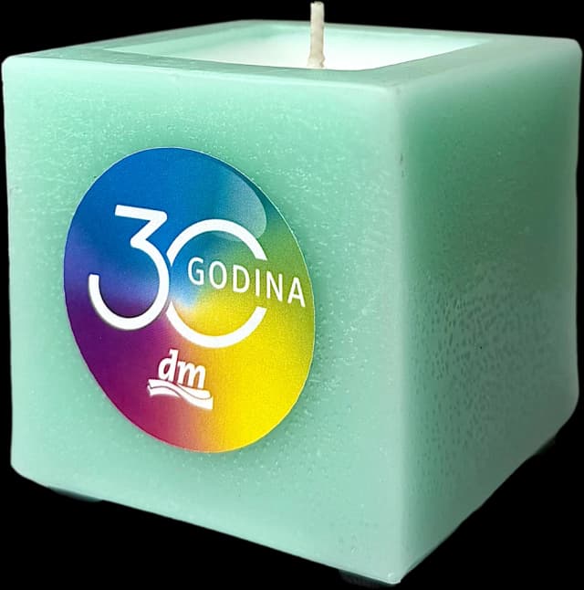 Rips svijeća kocka mala maslina 1 kom.
